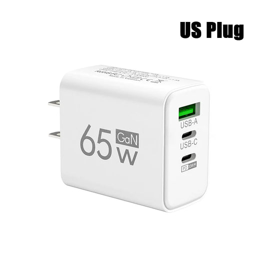 Gan Fast Charging USB Type C Charger PD 3.0 Quick Charge Wall for Phone Adapter for Iphone 15 Xiaomi Huawei Samsung Oneplus