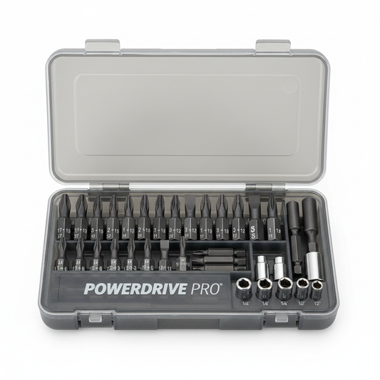 37 Piece Impact Screwdriver Bit Set Nut Driver Torx Phillips Tool Magnetic Drill